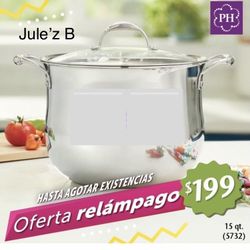 Princess House Olla De 15 Qts Tri-ply Nueva En Su Caja 