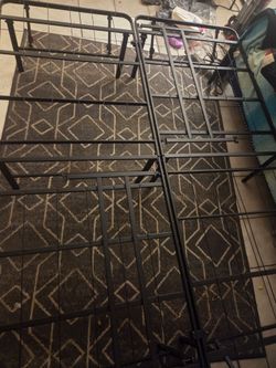 Black Metal Platform Bed Frame