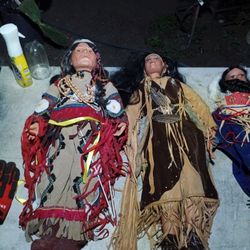 Native American Porcelain Doll Vintage 