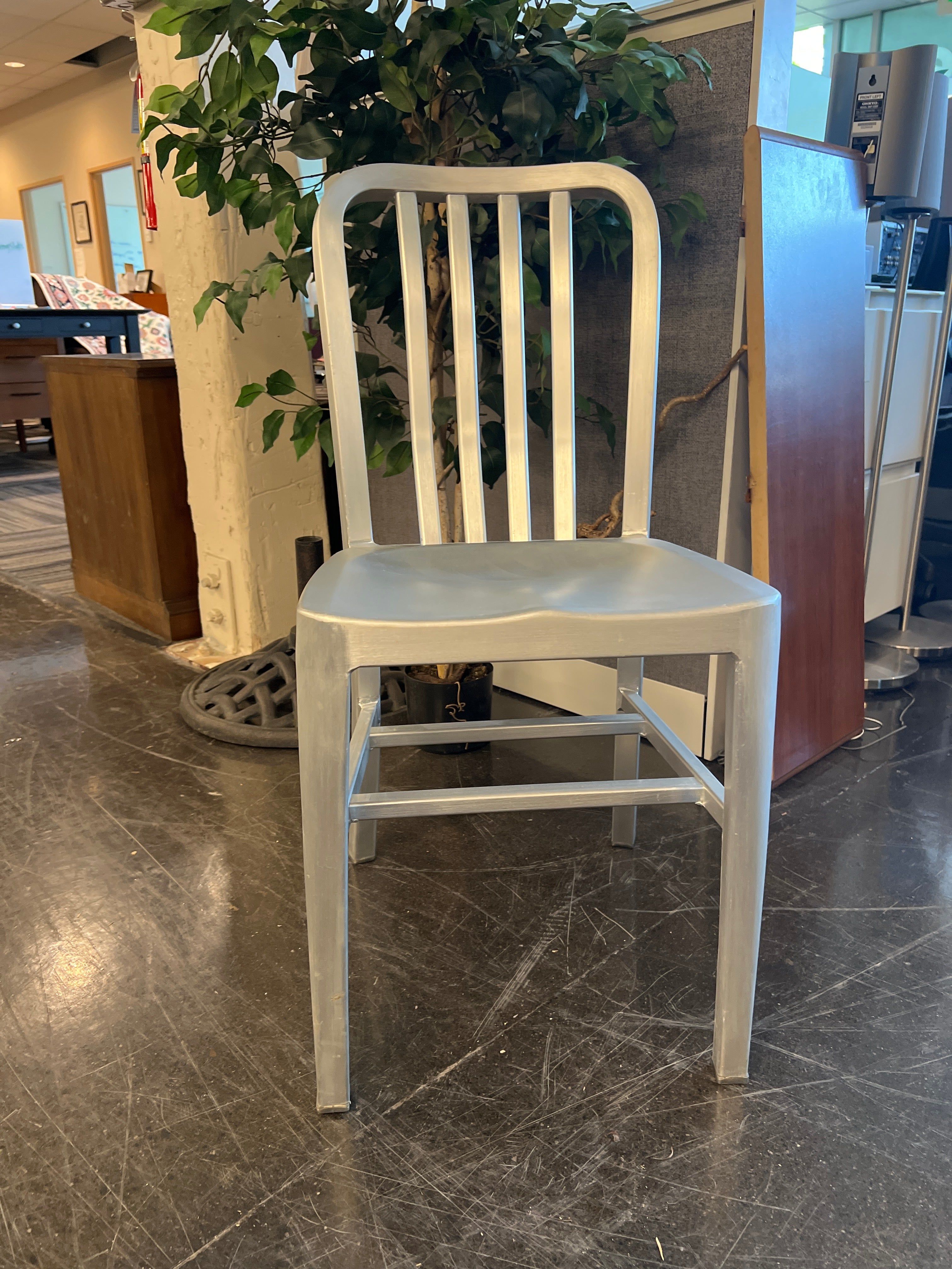 Metallic Silver Chair