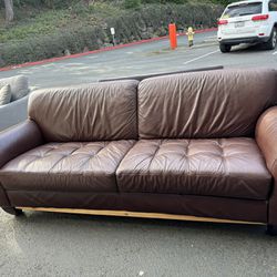 Sofa Couch Leather (Free Delivery)🚚 