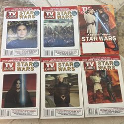 2005 Star Wars T.V Guide Set And Postage Posters