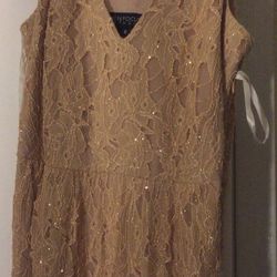Women’s Long Gold Dress