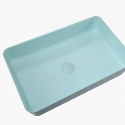 Bathroom sink 22.4 blue/green modern