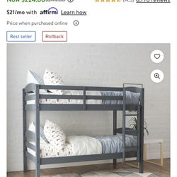 Gray Bunk Beds