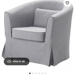 2 Grey IKEA Armchairs