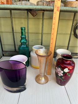 Lot of 7 Vintage Vases of Various Styles-
