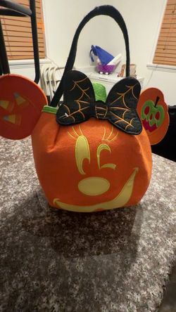 Pumpkin candy basket