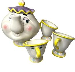 Disney Beauty & the Beast vintage Mrs Potts Tea Set