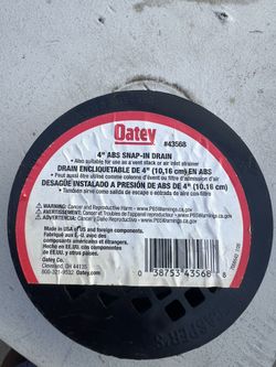 4” 4 Inch ABS SNAP IN DRAIN