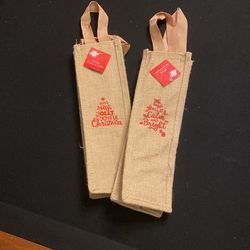 Burlap Wine Bags