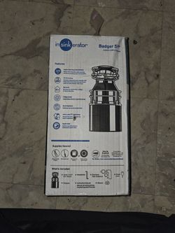 InSinkErator -  Badger 5XP 3/4 HP (Garbage Disposal w/ Power Cord Attached)
