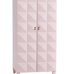 Pottery Barn Teen Pyramid Stud Armoire, Pink