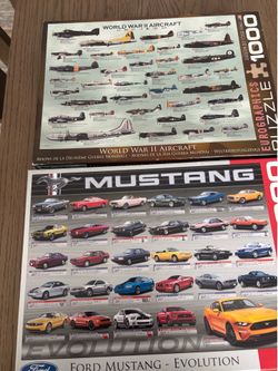 Puzzles mustang and world war aircraft