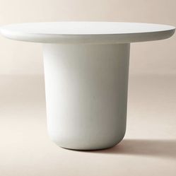 CB2 Lola 45" Round Ivory Concrete Dining Table