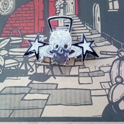 Skull And Star Headclip