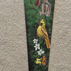 Cardinals hand painted Saw