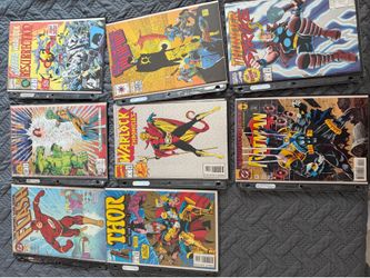 8 Comic Lot — Marvel & Valiant 1990s — Hulk #400, Warlock, Thor Corps, Thunderstrike & More