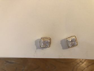 Cubic Zirconia stud earrings