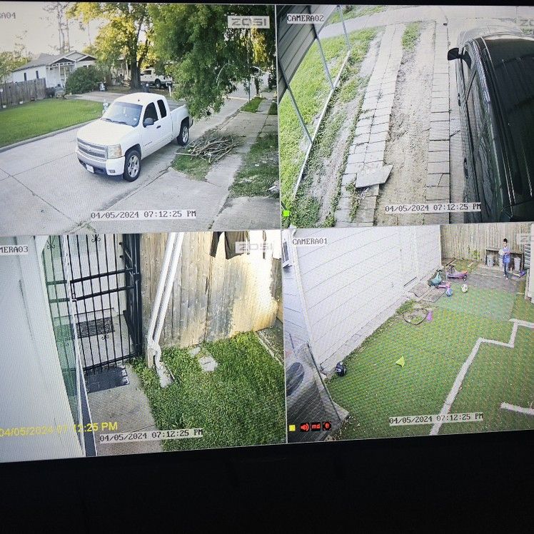 4 Security  Cameras  Materials And Labor  Is  Included 