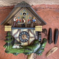 Vintage sawmill cuckoo clock