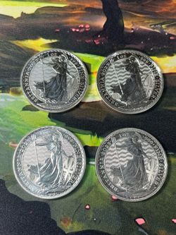 1oz 999 pure silver Britannia coins