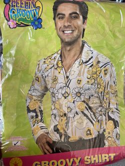 Men’s Hippie Shirt And Wig