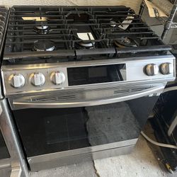 Samsung Stainless Steel 5 Burner Sliding Gas Stove (Oven Not Working)