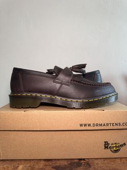 Dr. Martens Adrian Crazy Horse Leather Tassel Loafers Sz 11