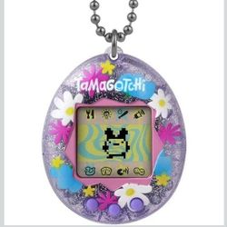 Bandai Tamagotchi Gen 2 Glitter Flower Purple - Retro Virtual Pet - New Battery