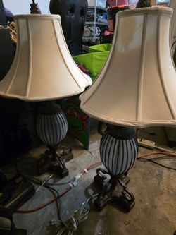 Pair of Table Lamps with Shades