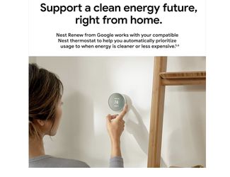 Google Nest Thermostat - Smart Thermostat for Home - Programmable Wifi Thermostat - Snow
