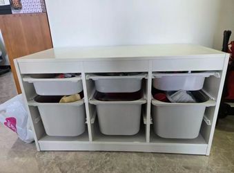 White Ikea Trofast Storage System