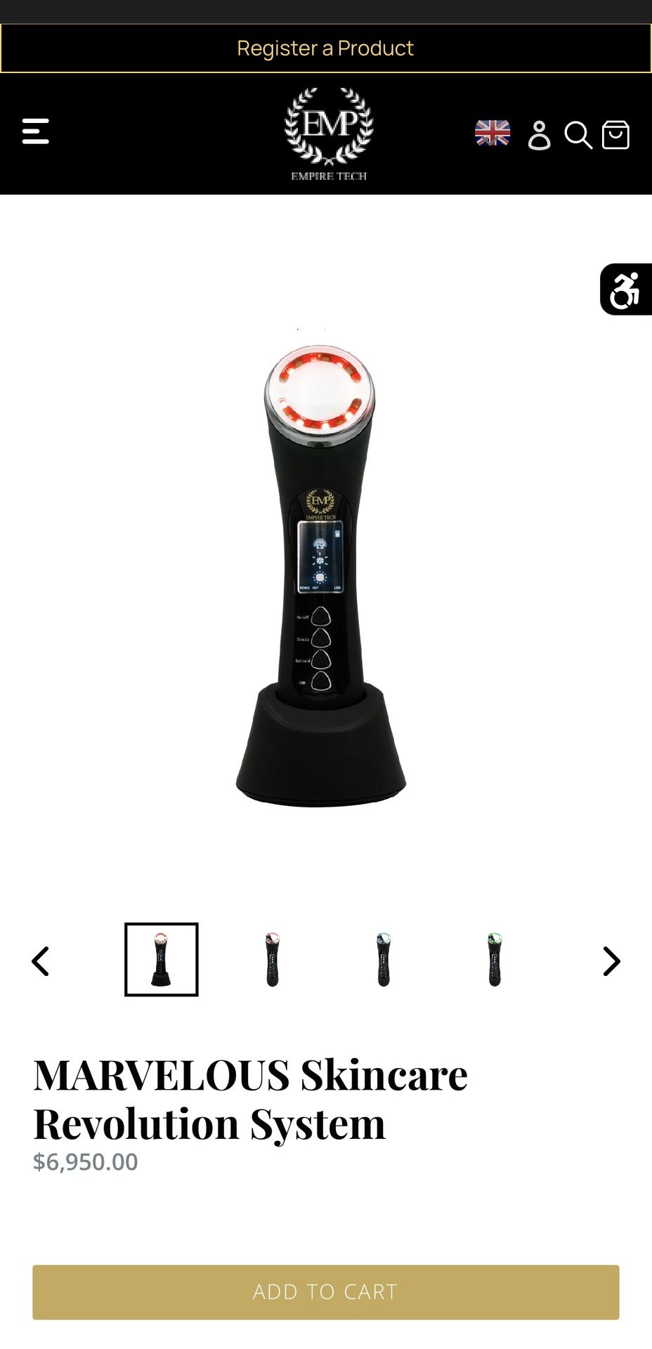 MARVELOUS Skincare Rev System-"LED light therapy (anti-aging skincare device)