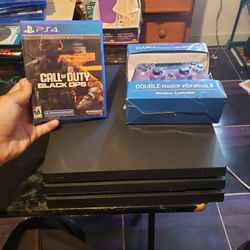 New Version 72 Edition Model PS4 Pro Slim 1TB 2nd Generation 2021 with Call of duty Black ops 6 & 1 Controller. $300 or Cash & Trade