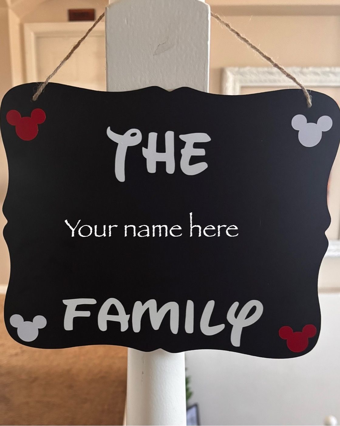 Disney stroller sign or family sign