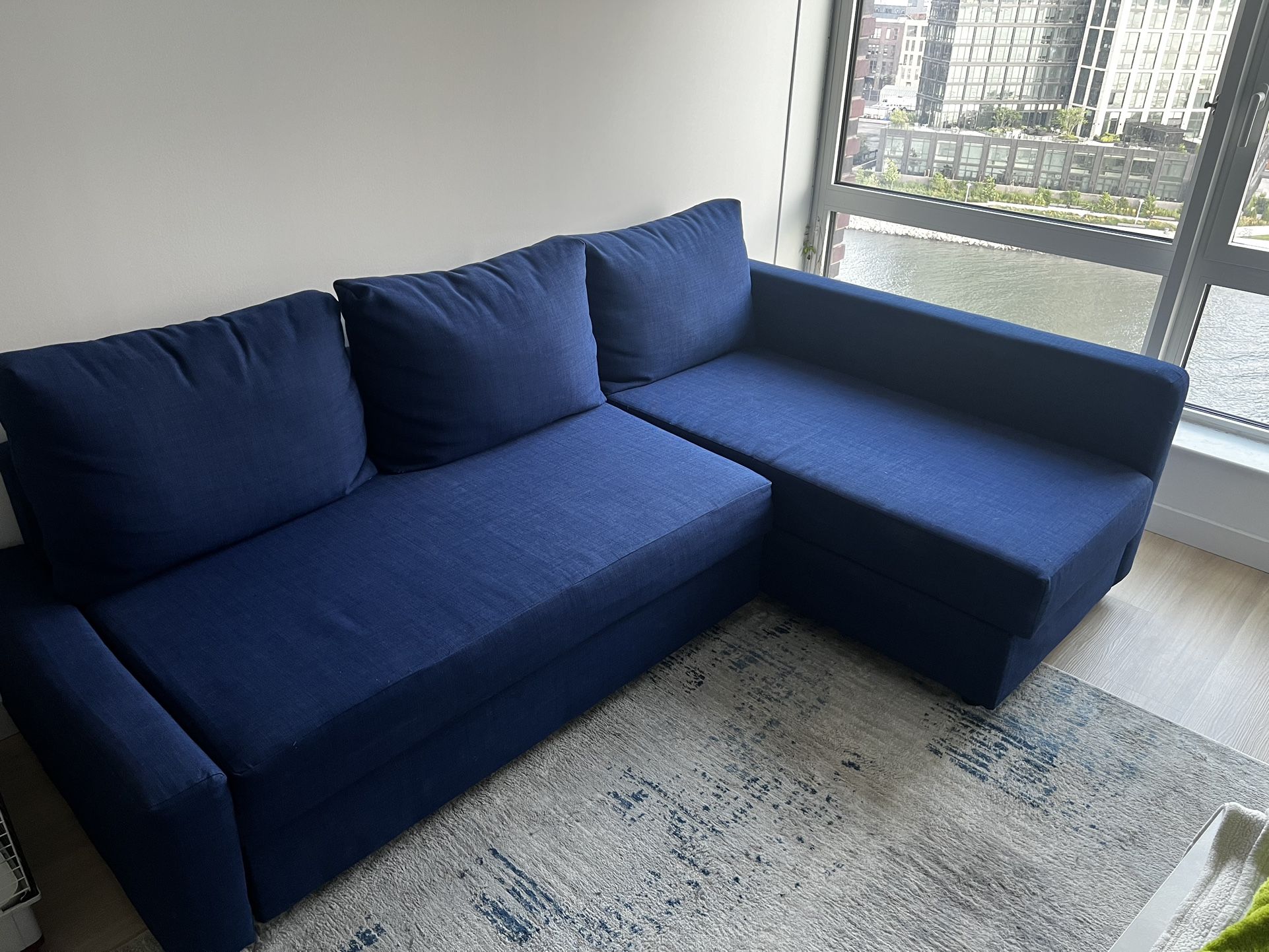 IKEA Sleeper Sectional Sofa With Storage 