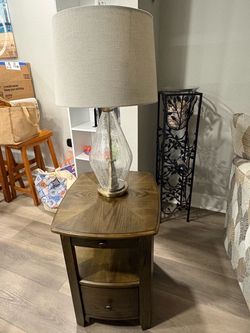 Table and lamp