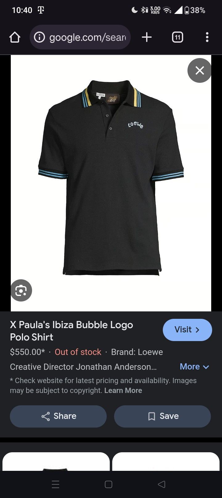 Loewe Polo Shirt Brand New Tags XL