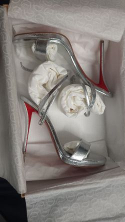 Christian Louboutin Miss Z Sandal Queen 120 sliver heels