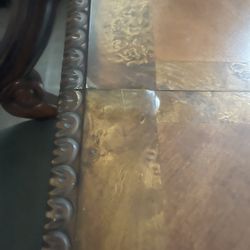 Strong wooden dining table