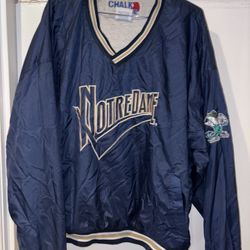 Vintage Satin Chalk Line Mens 2x Pullover Jacket