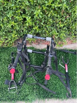 Allen Sports 2 Bicycle Trunk Mount Bike Rack +  2 Bike Cross-Bar Adapters For Bicycles Without Top Crosdbar