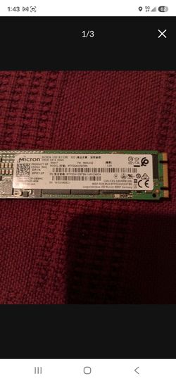Micron 256GB M.2 2280 NGFF SSD (Solid State Drive) 3D NARD TLC SATA III (MTFDDAV256TBN)