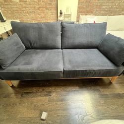 78” Navy Sofa 
