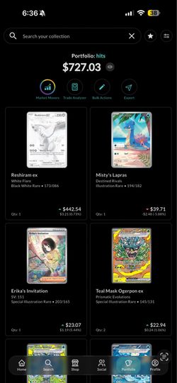 Pokémon cards up for trade