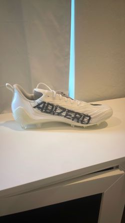 Adidas Adizero Detachable Studs Molded Football Cleat White Black Size 13