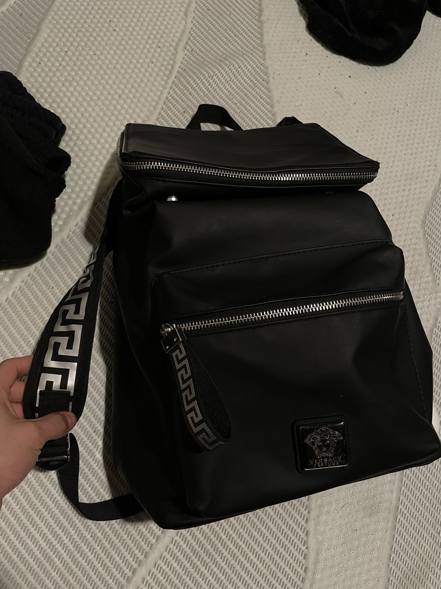 *NEW* Versace black backpack