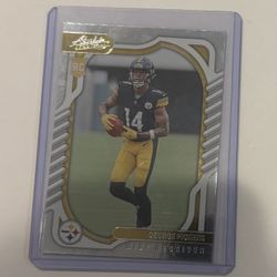 Absolute Football George Pickens #14 Pittsburgh Steelers Silver Rookie Card