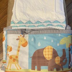 Crib Skirt And Bumper